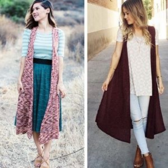 Lularoe Jackets \u0026 Coats | Lularoe Joy Floral Boho Sleeveless Vest Cardigan | Color: Pink | Size: S | Pamdressesyou's Closet